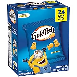 Goldfish Minions Cheddar Crackers, 24 Lunch Box Packs
