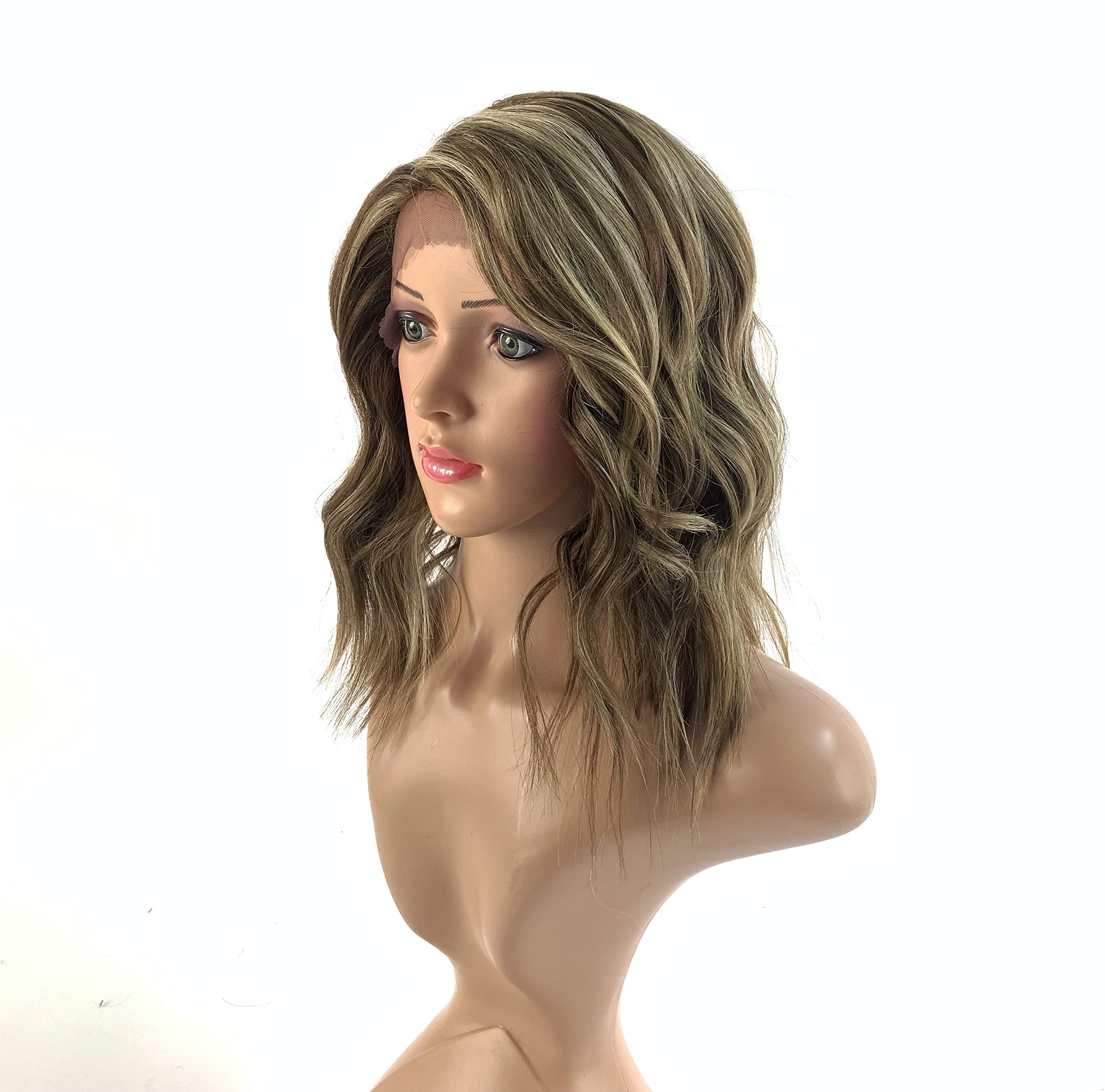 SLEEK Synthetic Lace Front Wigs 14.5'' Loose Wave Wig Side-Part Lace Front Wig with Baby SPOTLIGHT 101 KYLIE LACE WIG Hair Heat Styled HighTemperature Fiber 4'' Deep Lace Parting 155g-FS12/16/613