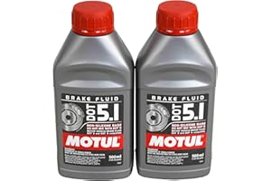 Motul (2 Pack) 100951 100% Synthetic Brake Dot 5.1 Brake Fluid 1/2 Liter or 500 ml
