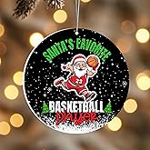 Basketball Ornament 2025, Basketball Ornaments for Christmas Tree, Basketball Christmas Ornament, Basketball Gifts, Basketball Coach Ornament Decoration, Christmas Ornament