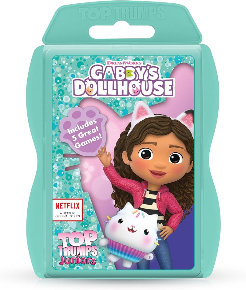 Top Trumps Junior Gabby's Dollhouse Card Game Pastel Bright Colors