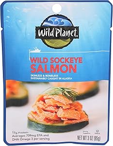 Wild Planet Wild Sockeye Salmon, 3 Ounce