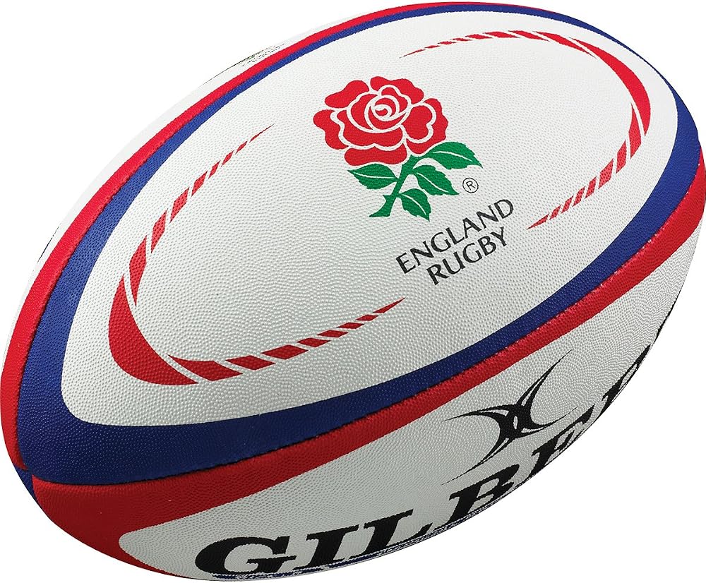 Gilbert England Rugby Replica Ball White Red Mini Official Licensed Ball
