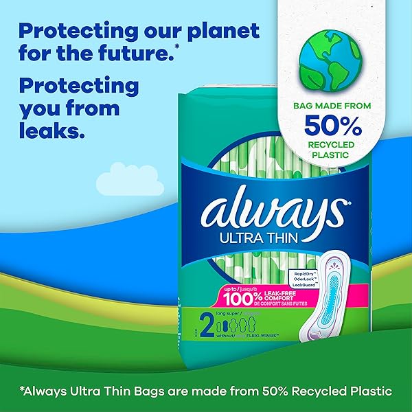 ALWAYS ULTRA THIN REGULAR PADS- 44 COUNT (PACK OF 1)