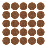 48 Pcs 1/2 Inch Felt Pads for Chair Legs Brown Felt Cabinet Door Pads Self Adhesive Round Felts Feet Protector Felts Bumpers for Table Chair Sofa Furniture Kitchen Cabinet Doors Floor Drawers Cupboard