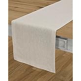 Solino Home Linen Table Runner 72 Inches Long - Athena, 100% Pure Linen Light Natural Table Runner 14 x 72 Inch for Dining, Spring, Easter, Mothers Day