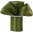 DINDOSAL 2.5" Sage Green Burlap Wired Ribbon With Ivory Satin Edge - 10 Yards For Crafts, Wreaths, Gift Wrapping - View #14