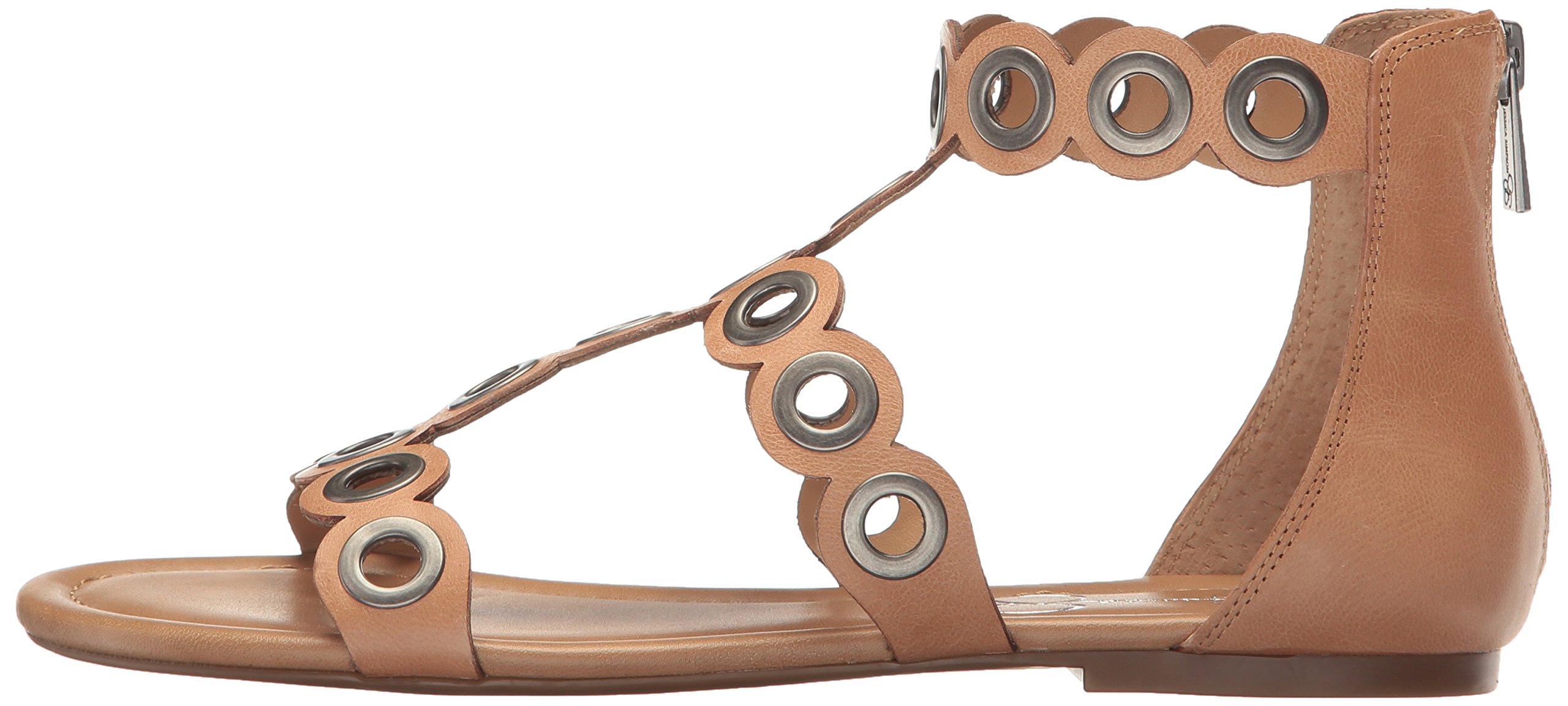 Jessica Simpson Women's KORVA Flat Gladiator Sandal – Leather Upper With Metallic Grommets & Memory Foam - View #4