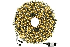 OUTYLTS Christmas String Lights IP55 Outdoor Waterproof Indoor, 108ft 300LED with Timer Extend 8 Modes Tree Lights Fairy Ligh