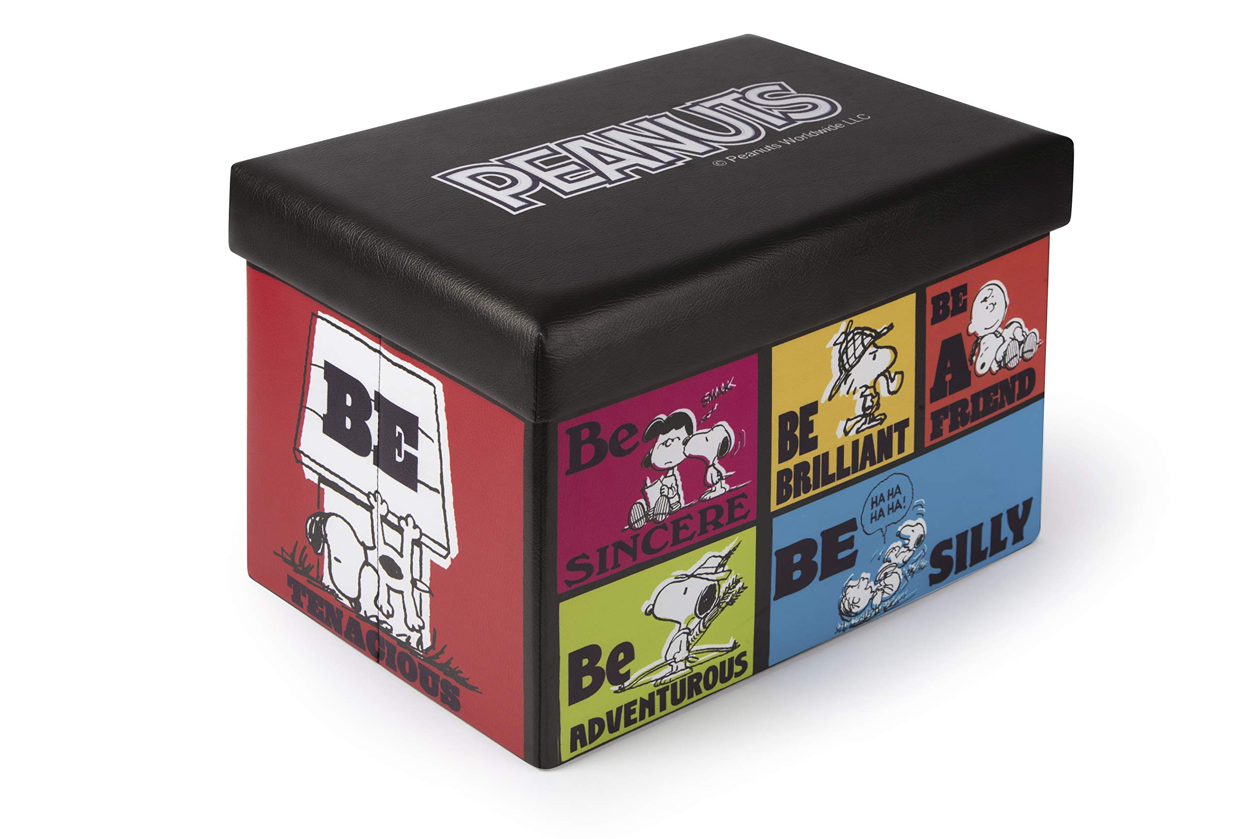 Excelsa Peanuts Storage Box with Seat, Multicolor, 38x32x32 cm