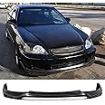 FREEMOTOR802 Compatible with 1999-2000 HONDA CIVIC Front Bumper Lip, Jun Style Black PU Spoiler Guard Splitter Valance Chin