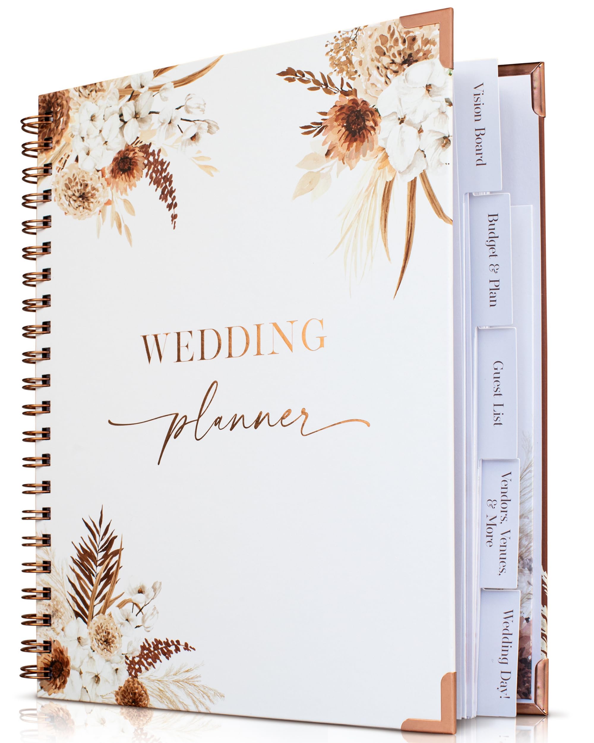 Photo 1 of Beautiful Boho Wedding Planner Book and Organizer - Enhance Excitement and Makes Your Countdown Planning Easy - Unique Engagement Gift for Newly Engaged Couples, Future Brides and Grooms,9 X 11 inches