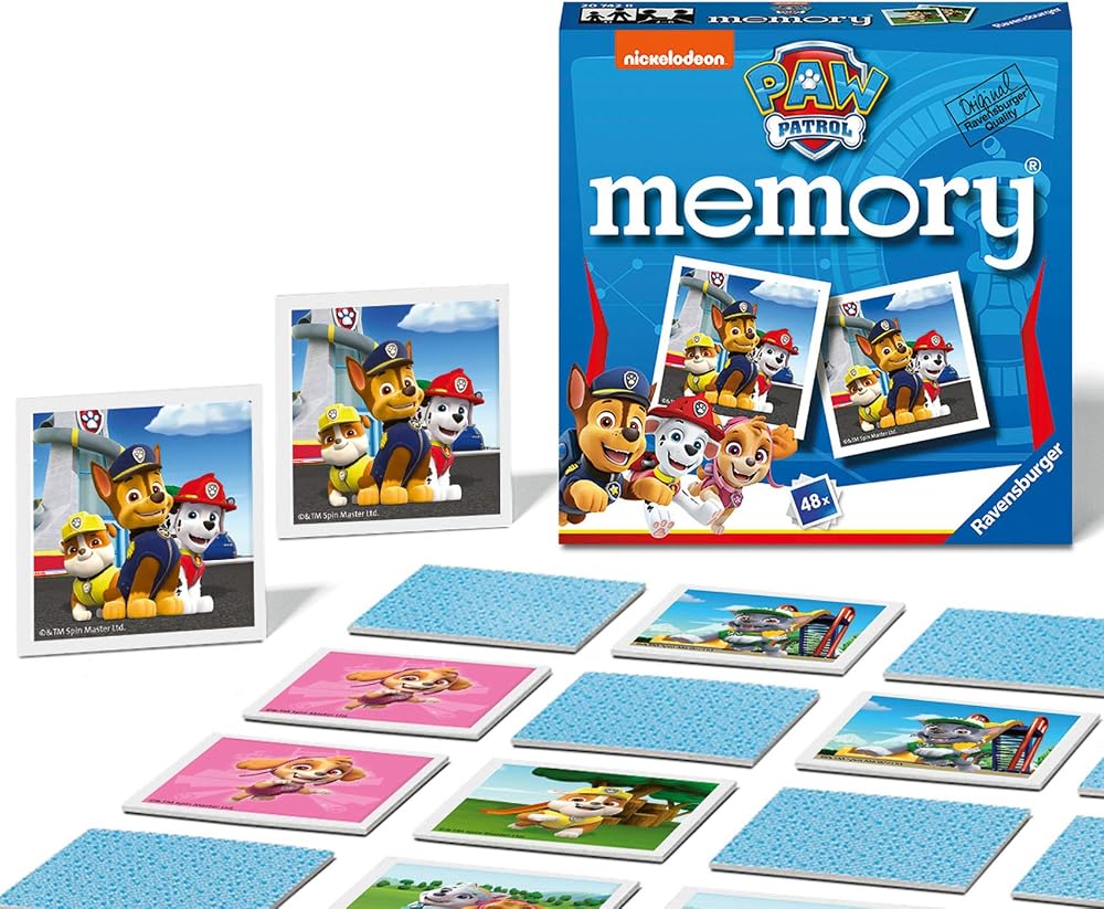 Ravensburger Paw Patrol Mini Memory Game 48 Cards Kids 3+