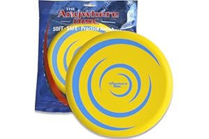 THIN AIR BRANDS Anywhere Disc - Kids Foam Flying Disc - Super Soft for Indoor and Outdoor Use - Eight Inch Yellow