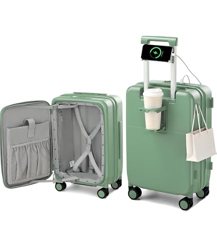 Amazon.com: Hanke 20 Inch Expandable Carry On Luggage 22x14x9