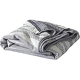 CLOUDS HUG Cooling Throw Blanket for Couch 50x70 inches -70% Rayon Derived from Bamboo & 30% Cotton Breathable Blanket for Hot Sleepers,Lightweight and Soft,Navy,Large Throw Blankets for Summer