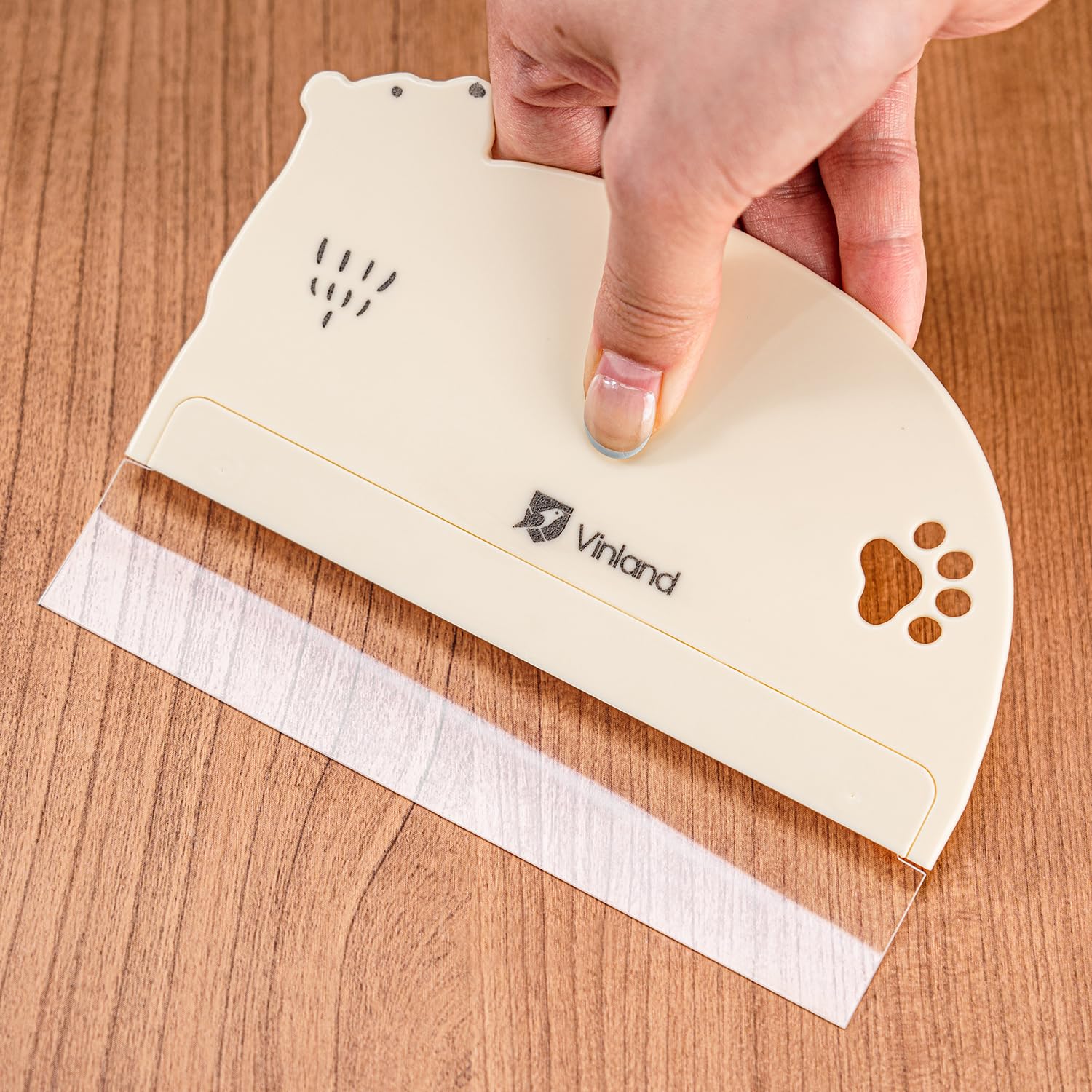 Photo 1 of 1 Pcs Cake Smoother Scraper, Cake Decorating Supplies, Food-Grade Transparent Flexible PE Plastic Cake Scraper? - Designed for bread and cake decoration (4 pcs Scrapers Included, Non-Installable)