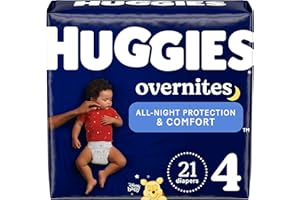 Nighttime Baby Diapers Size 4, 21 Ct, Huggies Overnites