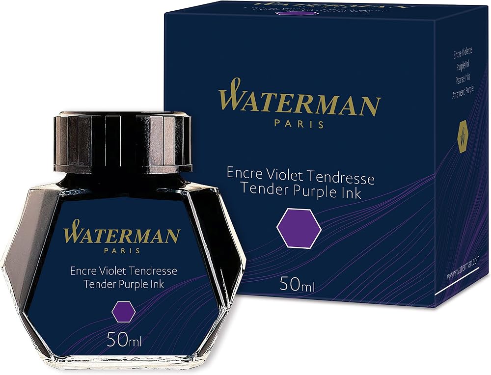 Waterman Tender Purple Fountain Pen Ink 50ml Bottle