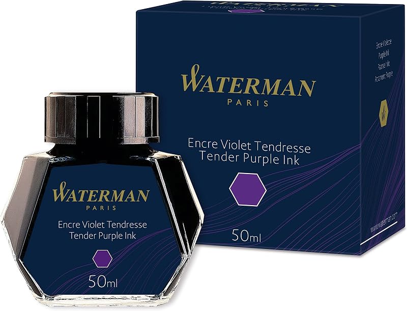 Waterman Tender Purple Fountain Pen Ink 50ml Bottle