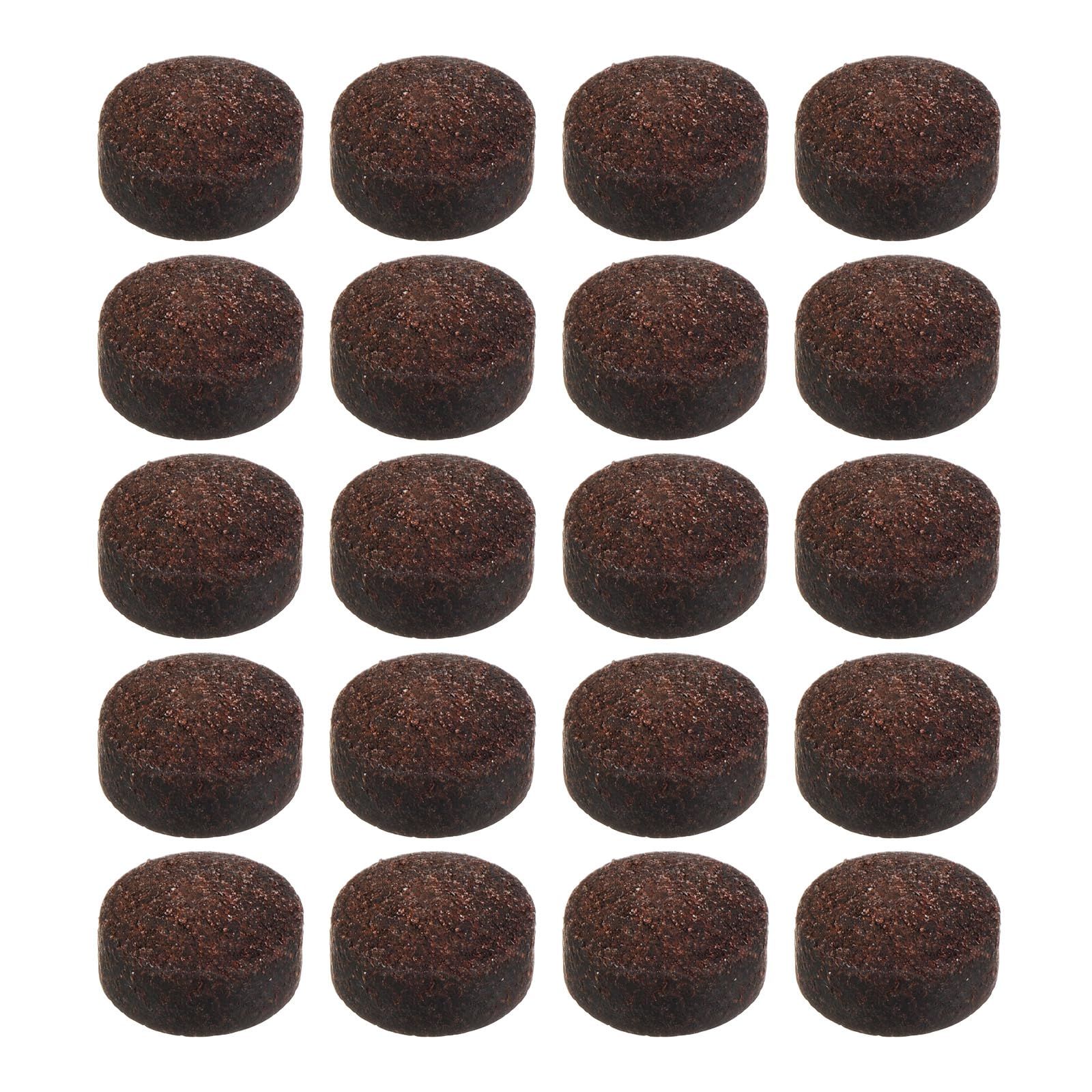 PATIKIL 11mm Pool Cue Tips, 20 Pack Pool Billiard Cue Tips Pool Stick Replacement Tip Snooker Cue Tips for Pool Cue, Brown