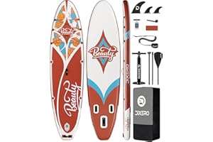 Dixero Inflatable Stand Up Paddle Board with SUP Accessories, Anti-Slip EVA Deck, 11'*33" Inflatable Paddle Boards for Adults & Youth of All Skill Levels