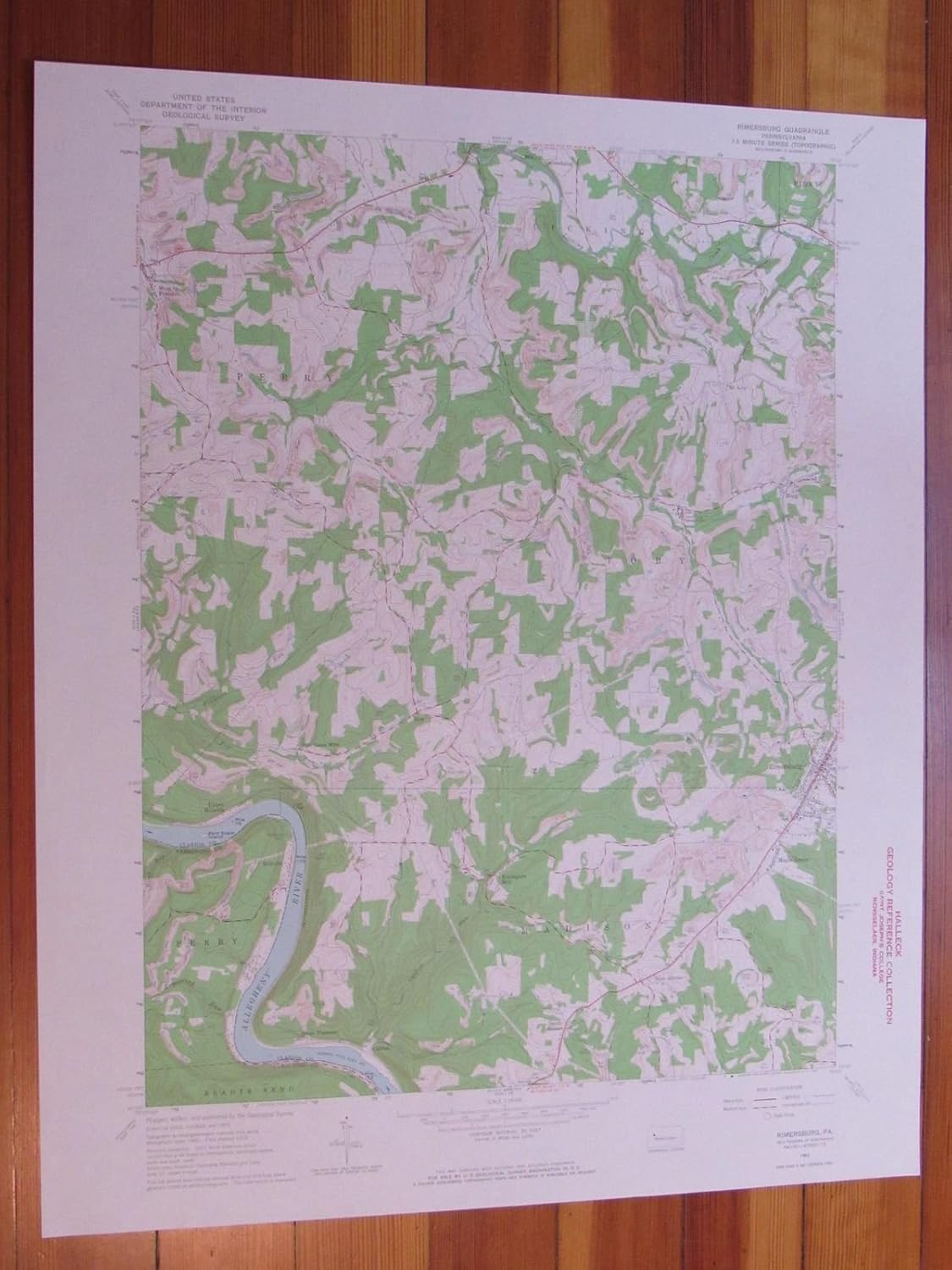 Rimersburg Pennsylvania 1965 Original Vintage USGS Topo Map