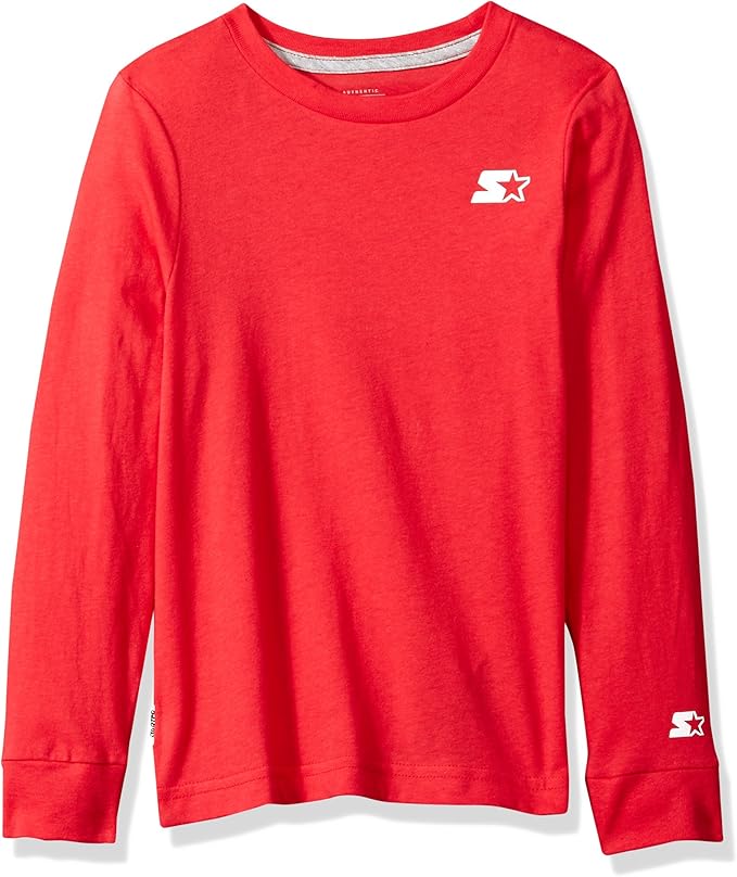 Starter Boys' Long Sleeve BackLogo TShirt, Amazon
