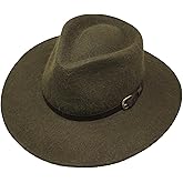 Premium Alpaca Lewis - Wide Brim Fedora Hat - Alpaca Wool Felt - Water Resistant - Leather Band