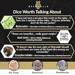 HEIMDALLR Mystery Metal DND Dice Set – 7pc Blind