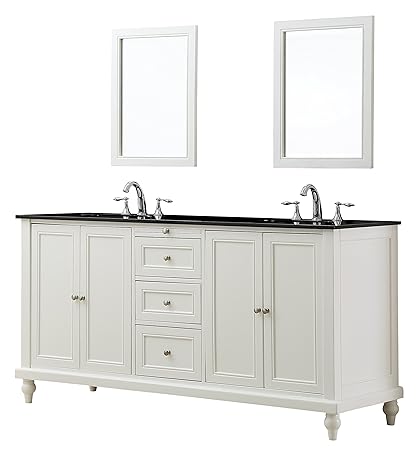 Direct Vanity Sink 6070d9 Wbk 2m Classic Pearl White With Granite