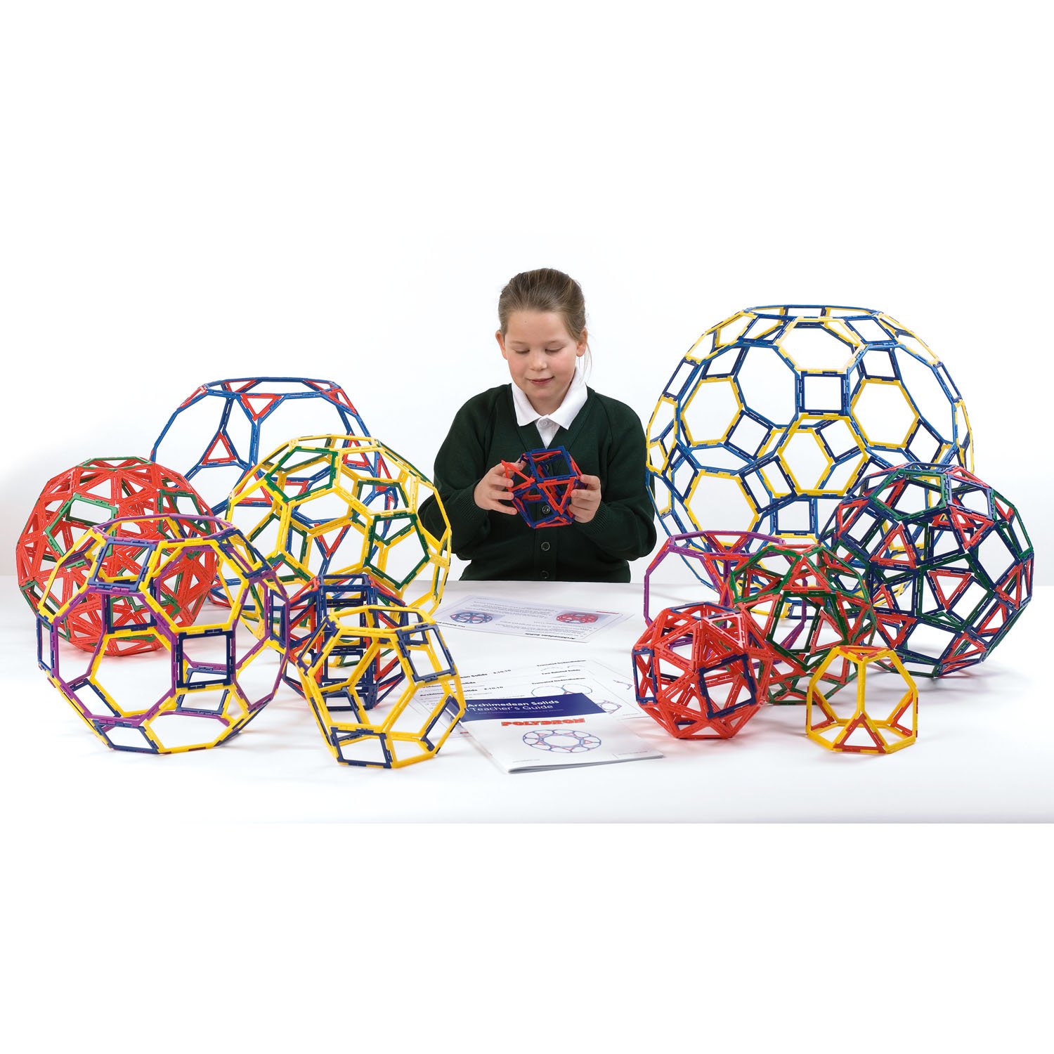 Polydron Frameworks Archimedean Solids Set Small Educational Construction Toy Suitable for Children 6+ Years Old