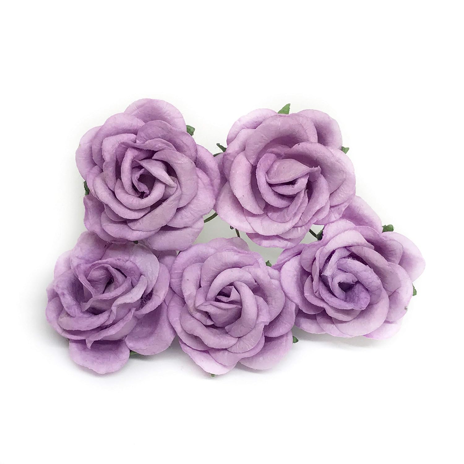 1.5" Lilac Paper Flowers Wedding, Mulberry Paper Flowers