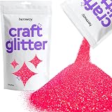 Hemway Fluorescent UV Neon Pink Glitter 100g Ultrafine Crafts Resin