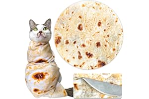 OHJIJINN Cat Wrap for Cutting Nails, Tortilla Blanket Pet Supplies Cat Washing Bag, Burrito Blanket Cat Restraint for Nail Clipping, Multifunctional Pet Tool Gifts for Cat Lovers (M (within 9lbs), Tortilla)