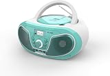 Roxel RCD-S70BT Portable Boombox CD Player with Remote Teal view 2