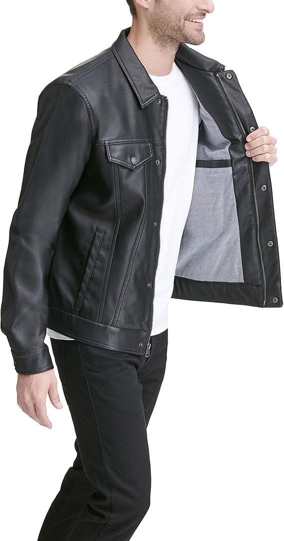 levi leather trucker jacket