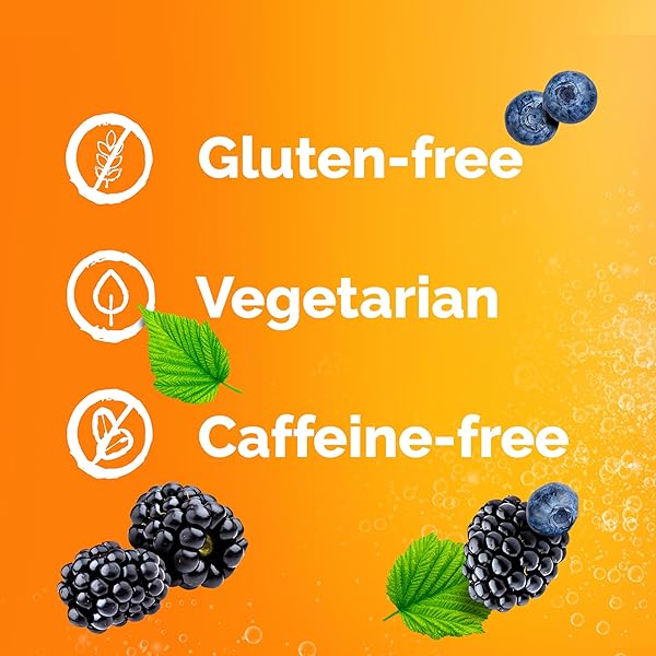 EMERGEN-C VITAMIN C ASHWAGANDHA DRINK MIX, DIETARY SUPPLEMENT FOR IMMUNE SUPPORT, BERRY BLEND – 18 COUNT