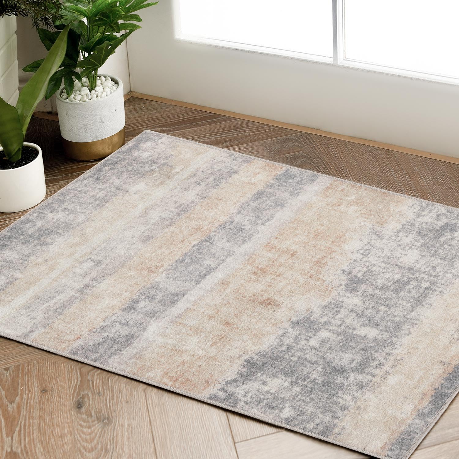 jinchan Area Rug 2x3 Washable Rug Doormat Modern
