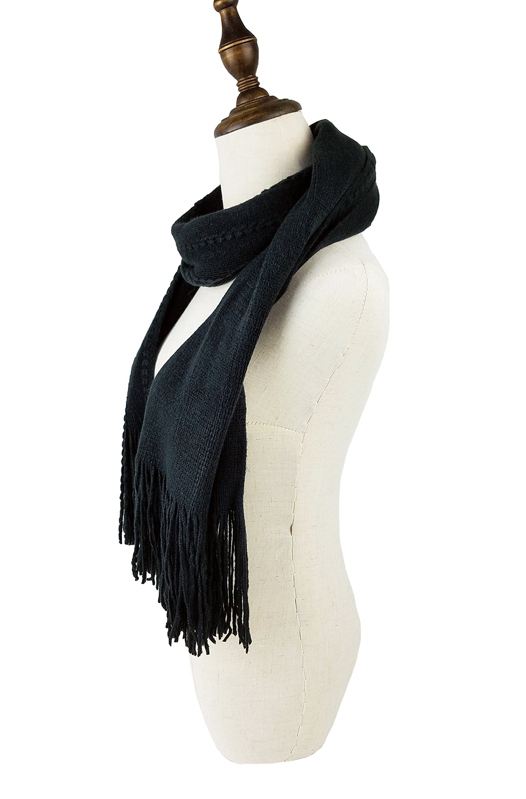 Bruceriver Women's Knit Scarf & Glove Set Touchscreen Function Cashmere Feel Cable Design Bruceriver Women's Knit Scarf & Glove Set Touchscreen Function Cashmere Feel Cable Design