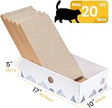 Conlun 5-Pack Cat Scratching Boards with Box Large Reversible Cardboard Scratch view 3