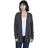 Cashmeren Lightweight Open Front Cardigan 100% Pure Cashmere Long Sleeve Sweater for Women