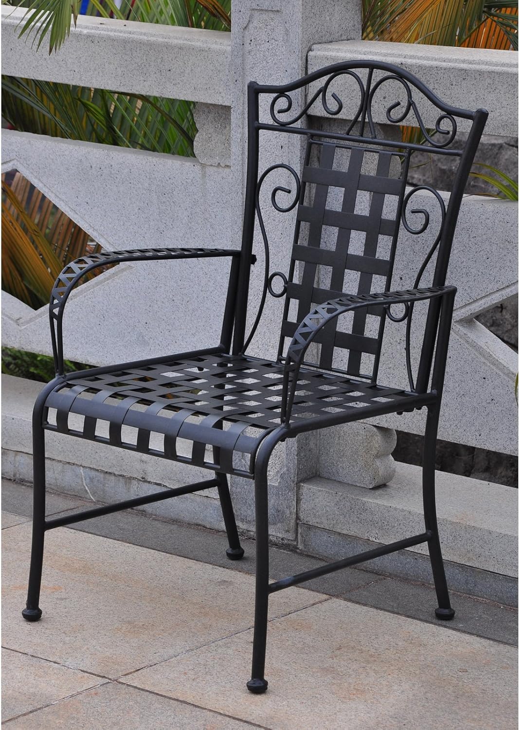 suntime outdoor living replacement parts on Amazon Com International Caravan Mandalay Set Of Two Iron Chairs Garden Outdoor