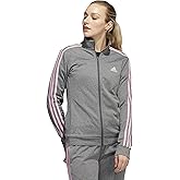 Adidas Womens Warm-up Tricot Regular 3-Stripes Track Jacket