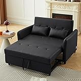 3 in 1 Convertible Sleeper Loveseat Sofa with Pull