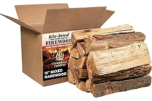 Firewood Central Kiln-Dried PA Mixed Blend – 16” Splits (Approx. 38 lb) – Smoking Wood for Cooking, Wood-Fired Ovens & Campfires – Easy Light, Low Smoke, USA-Sourced