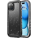 SPORTLINK for iPhone 15 Case - IP68 Waterproof Military Protective Full Body Heavy Duty Shockproof 360 Sealed Dustproof with Camera Screen Protector Phone Cover for i Phone 15 6.1" Black