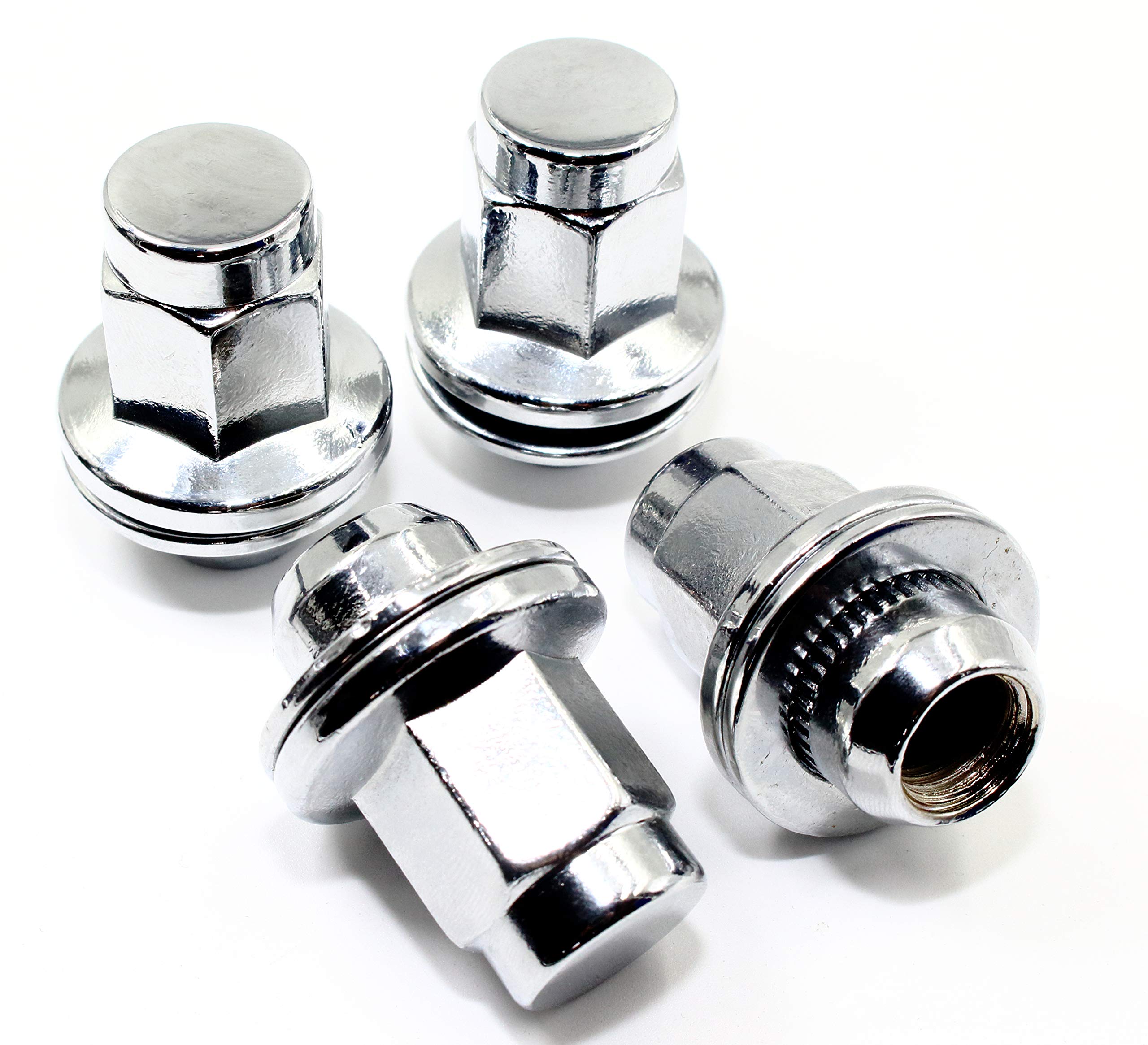 10 Chrome Lug Nuts 14x1.5 22mm Hex – Solid OEM Style For Camaro CTS-V 7/8 Hex Coyote