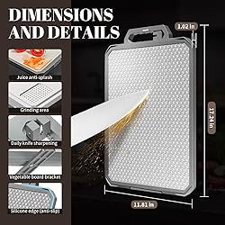 Titanium Cutting Board, Double Sided