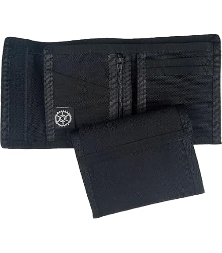 Amazon.com: Sprocket Nylon Trifold Wallet with Zippered Coin